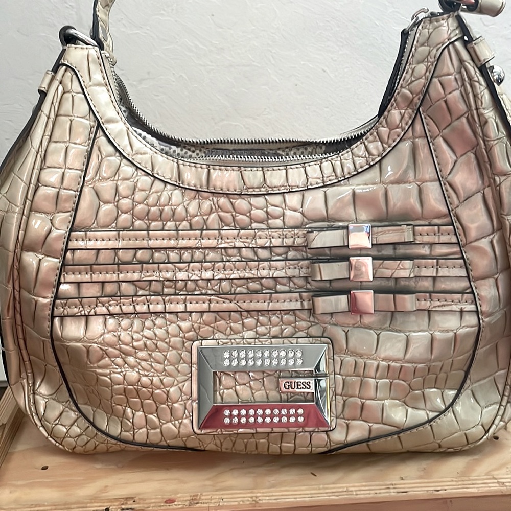 Guess Gold Handbag/purse